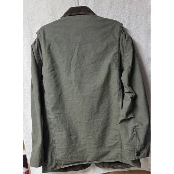 Orvis Men's Chore Field Barn Coat Medium Olive Green - Picture 2 of 4
